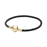 SL22 S925 Sterling Silver Bracelet With Logo Bead Pave Bracelet Bangle