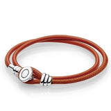 SL23 S925 Sterling Silver Bracelet With Logo Bead Pave Bangle for Girls