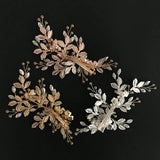 Alloy Rose Crystals Wedding Hair Clip Barrettes Bridal Headpiece