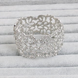 Bridal Rhinestone Wedding Bracelet, Crystal Bangle