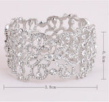 Bridal Rhinestone Wedding Bracelet, Crystal Bangle