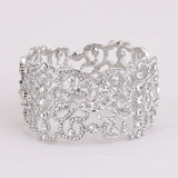 Bridal Rhinestone Wedding Bracelet, Crystal Bangle