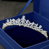 CZ Wedding Tiara Bridal Headband Queen Crown Bridesmaids