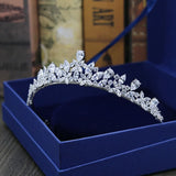 CZ Wedding Tiara Bridal Headband Queen Crown Bridesmaids