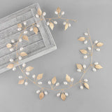 Leaf Pearls Flower Wedding Headband Hair Vine Bridal Hair Accessories