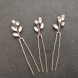 Rhinestone Crystal Bridal Hair Pin Set Wedding Hair Sticker
