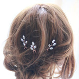 Rhinestone Crystal Bridal Hair Pin Set Wedding Hair Sticker