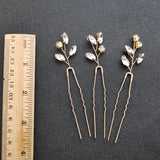 Rhinestone Crystal Bridal Hair Pin Set Wedding Hair Sticker
