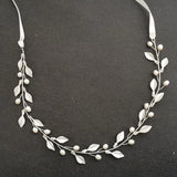 Alloy Leaf Freshwater Pearls Bridal Hair accessories Wedding Headband Hair Vine