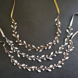Alloy Leaf Freshwater Pearls Bridal Hair accessories Wedding Headband Hair Vine