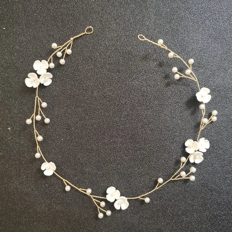 Crystal Flower Wedding Hairband Bridal Headband
