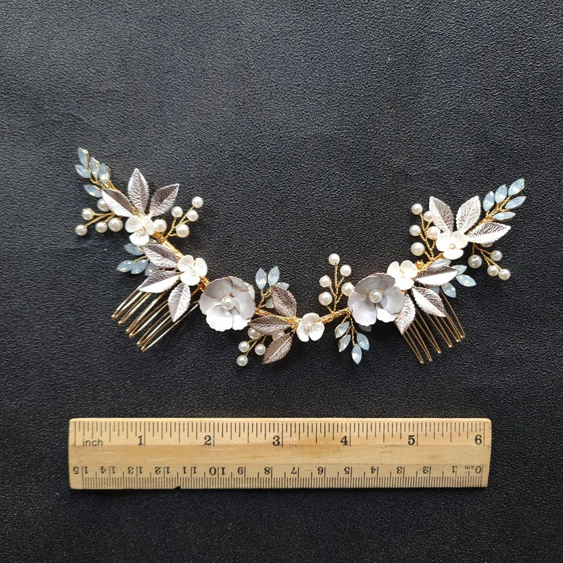 Opal Crystal Bridal Hair Comb Wedding Headband Hair accessories