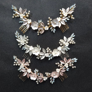 Opal Crystal Bridal Hair Comb Wedding Headband Hair accessories