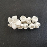 Alloy Ceramic Flower Hair Clip Barrettes Hairgrips Bridal Wedding Hair Accessory