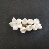 Alloy Ceramic Flower Hair Clip Barrettes Hairgrips Bridal Wedding Hair Accessory