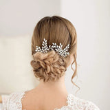 Clear Rhinestones Crystal Bridal Hair Comb Wedding Headpieces
