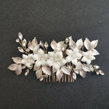 Alloy Rhinestone Flower Bridal Hair Comb Wedding Hair Accessories