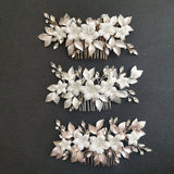 Alloy Rhinestone Flower Bridal Hair Comb Wedding Hair Accessories
