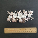 Alloy Rhinestone Flower Bridal Hair Comb Wedding Hair Accessories