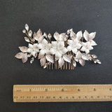Alloy Rhinestone Flower Bridal Hair Comb Wedding Hair Accessories