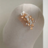 Crystal Rhinestone Zircon Flower Wedding Hair Comb