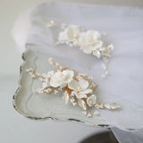 Leaf Rhinestone Hair Comb for Bride