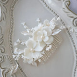 Leaf Rhinestone Hair Comb for Bride