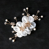 Alloy Rhinestones Crystal Pearls Bridal Shoes Clips