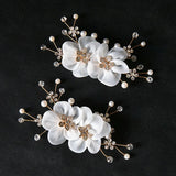 Alloy Rhinestones Crystal Pearls Bridal Shoes Clips