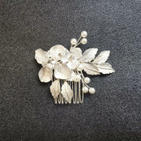 Rhinestone Pearls Wedding Hair Comb Bridal Headpiece Hair Accessorie