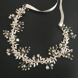 Crystal Rhinestone Pearls Wedding Hair accessories Hairband Bridal Headband