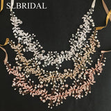 Crystal Rhinestone Pearls Wedding Hair accessories Hairband Bridal Headband