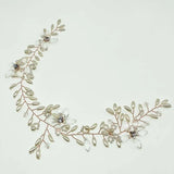 Bridal Wedding Hairband Headpiece with Crystals Rhinestones Pearls