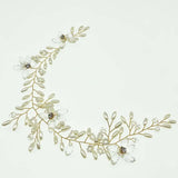 Bridal Wedding Hairband Headpiece with Crystals Rhinestones Pearls