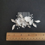 Freshwater Pearls Ceram Flower Bridal Hair Comb Hair Pin Set Wedding Headpieces