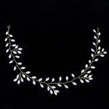 Green Rhinestones Crystal Bridal Headband Hair Vine Wedding Hair accessories