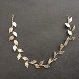 Baroque Style Leaf Pearl Bridal Hair Vine Headband Wedding