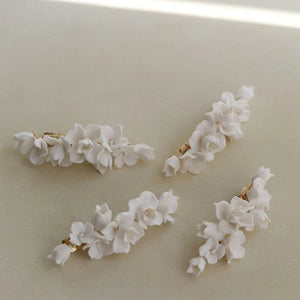 Alloy Ceramic Flower Bridal Hair Clip Wedding Headpieces