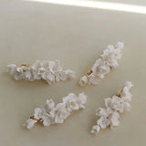 Alloy Ceramic Flower Bridal Hair Clip Wedding Headpieces