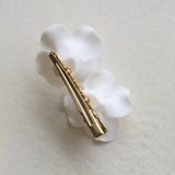 Alloy Ceramic Flower Crystal Bridal Hair Clip Wedding Headpiece