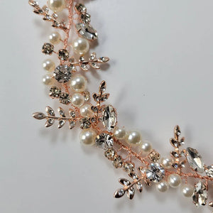 Crystal Rhinestones Pearls Bridal Headband Wedding Hair accessories