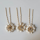 Crystal Flower Bridal Hair Pin Set Women Hair Stickers Hair Clips