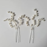 Opal Crystal Bridal Hair Pin Set