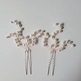 Opal Crystal Bridal Hair Pin Set