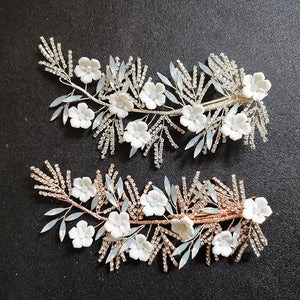 Crystal Flower Bridal Hair Clip Wedding Hairgrips Hair Accessories