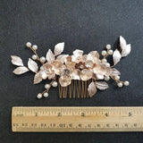 Crystal Flower Wedding Hair Comb Bridal Headdress Hair Accessories