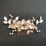 Crystal Flower Wedding Hair Comb Bridal Headdress Hair Accessories