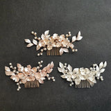 Crystal Flower Wedding Hair Comb Bridal Headdress Hair Accessories