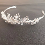 Rhinestones Crystal Freshwater Pearls Wedding Tiara Bridal Crown