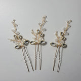 Rhinestones Crystal Pearls Hair Comb Wedding Accessories